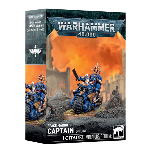 Warhammer 40k Space Marines Captain on Bike multipart Citadel miniature kit