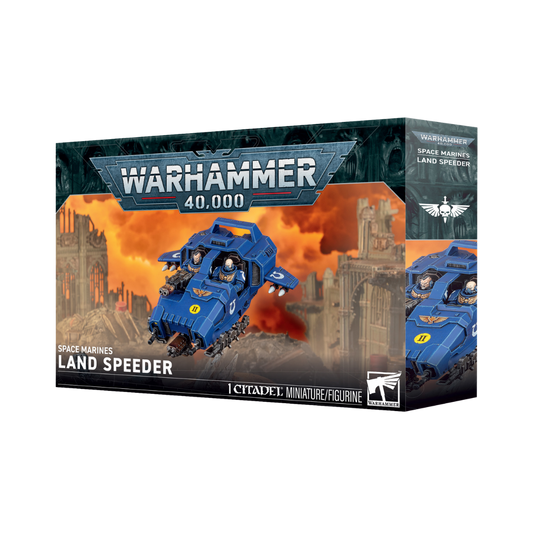 Warhammer 40k Space Marines Land Speeder Citadel miniature with multiple weapon options