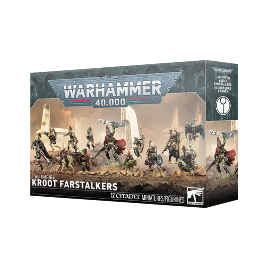 Warhammer 40k T'au Empire Kroot Farstalkers multipart plastic kit with 10 Kroot mercenaries and 2 Kroot Hounds