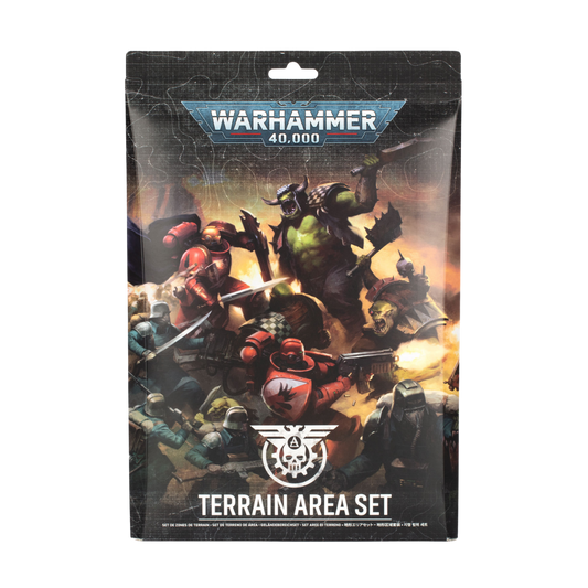 Warhammer 40000 Terrain Area Set with double-sided battlefield terrain bases