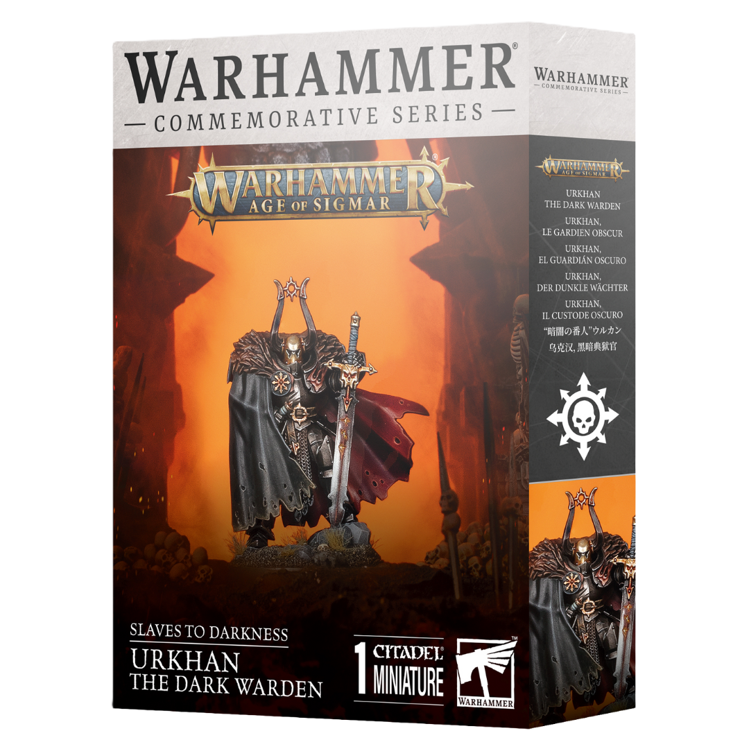 Warhammer Age of Sigmar Slaves to Darkness Urkhan the Dark Warden box art