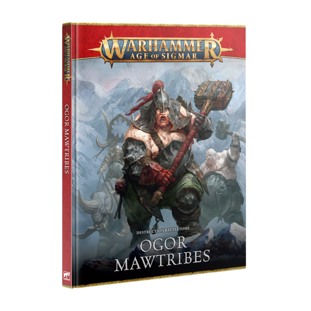 Warhammer Age of Sigmar Battletome Ogor Mawtribes hardcover faction rulebook.