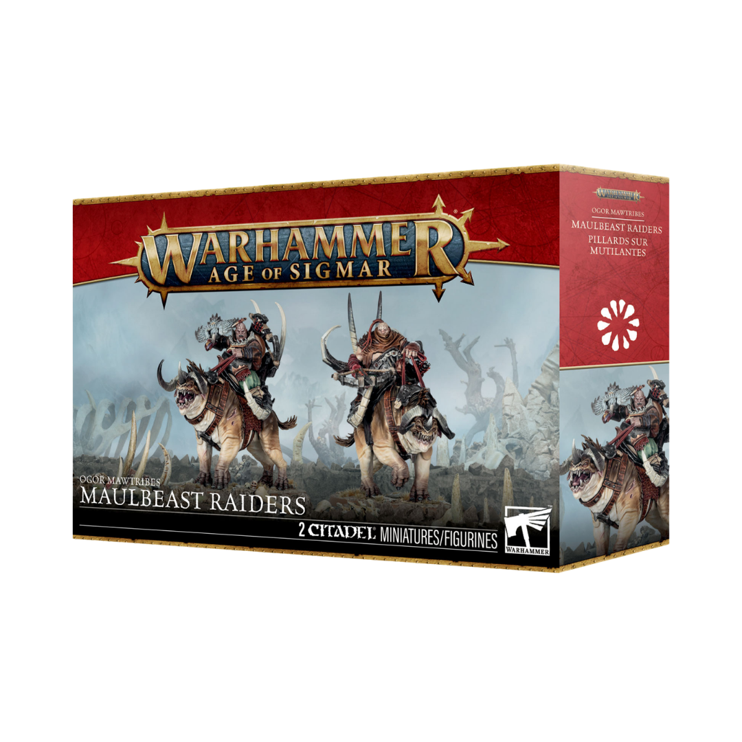 Warhammer Age of Sigmar Ogor Mawtribes Maulbeast Raiders two Citadel miniature kit.