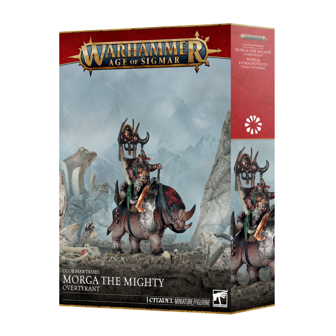 Warhammer Age of Sigmar Ogor Mawtribes Morga the Mighty multipart plastic miniature kit.