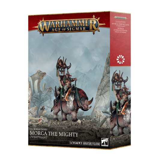 Warhammer Age of Sigmar Ogor Mawtribes Morga the Mighty multipart plastic miniature kit.