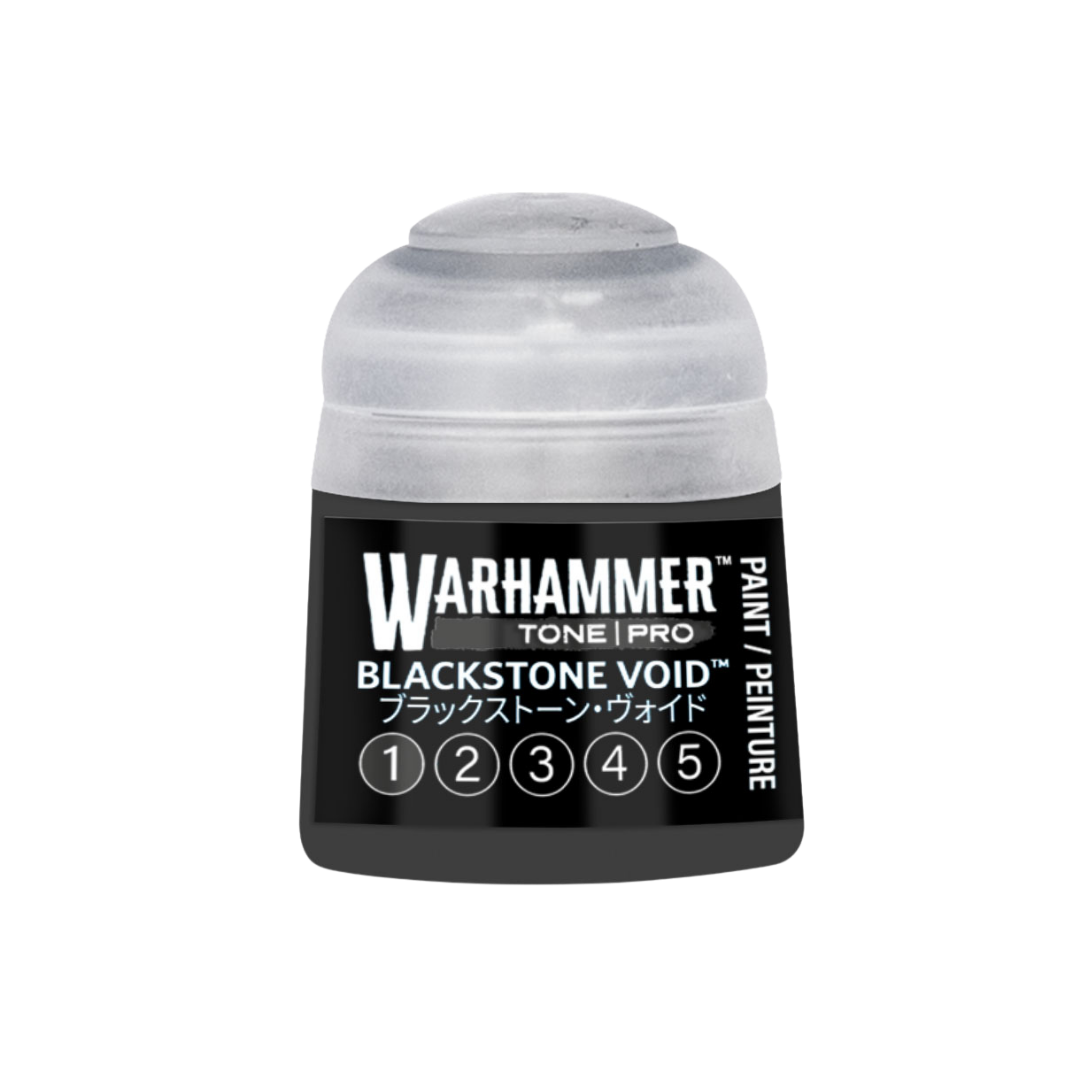 Warhammer Tone Pro Blackstone Void 12 ml miniature paints in five coordinated tones from dark to light.