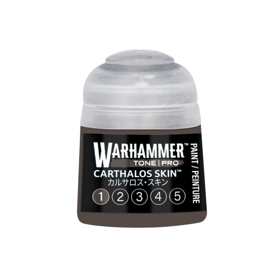 Warhammer Tone Pro Carthalos Skin 12 ml miniature paints in five coordinated tones from dark to light.