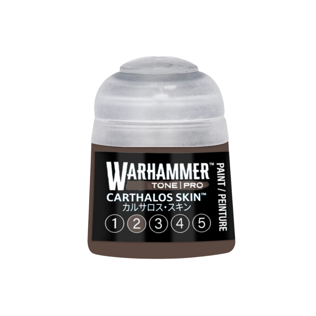 Warhammer Tone Pro Carthalos Skin 12 ml miniature paints in five coordinated tones from dark to light.
