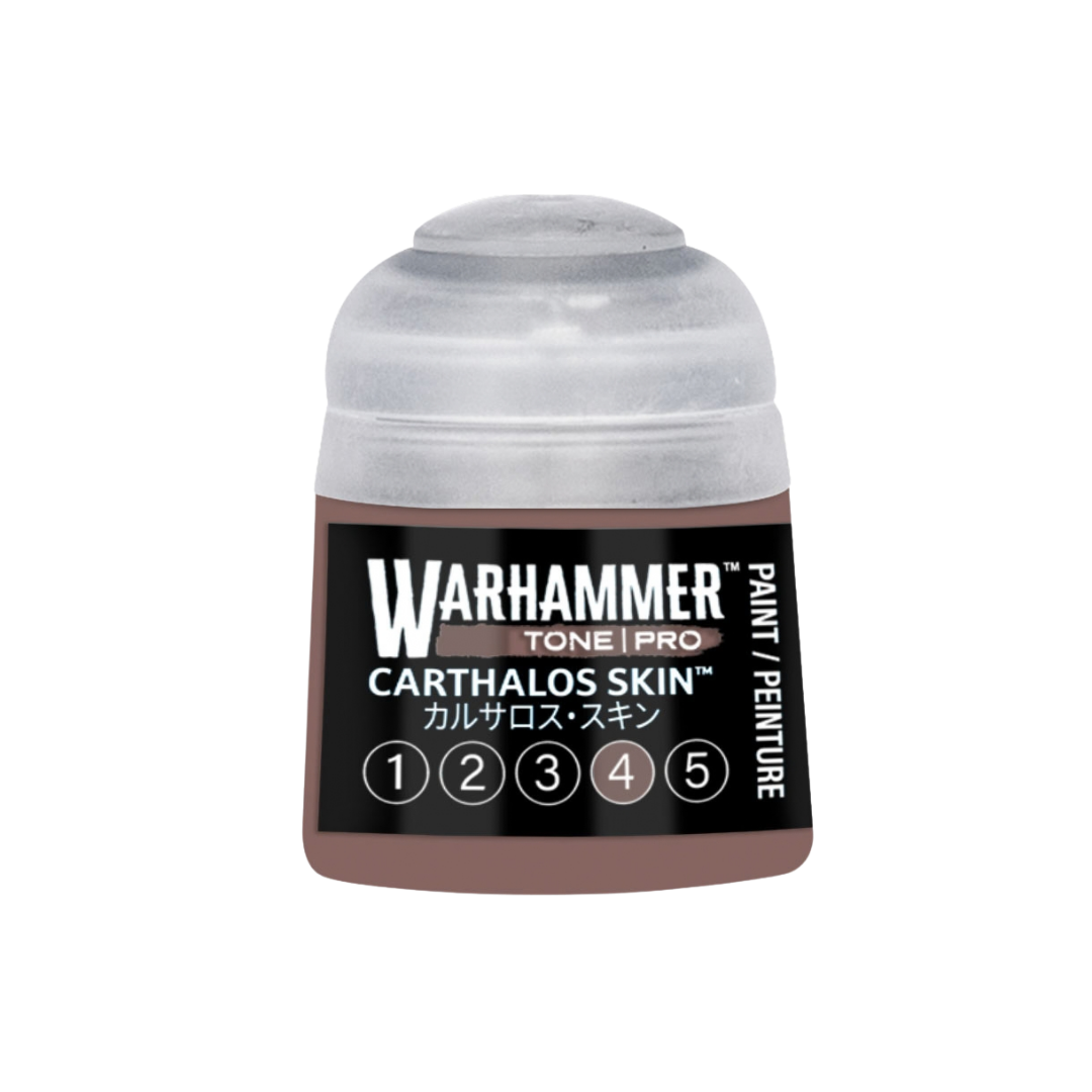 Warhammer Tone Pro Carthalos Skin 12 ml miniature paints in five coordinated tones from dark to light.