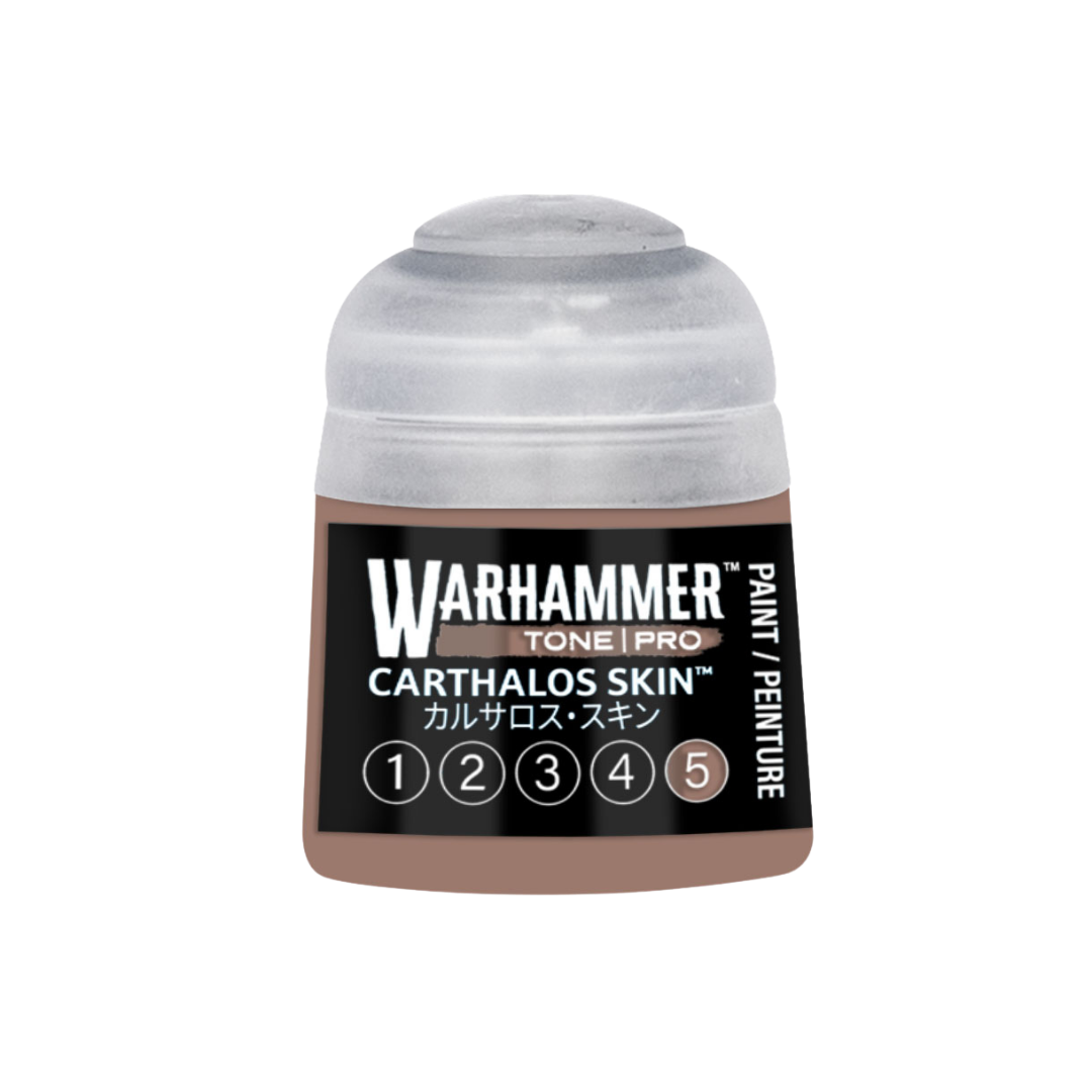 Warhammer Tone Pro Carthalos Skin 12 ml miniature paints in five coordinated tones from dark to light.