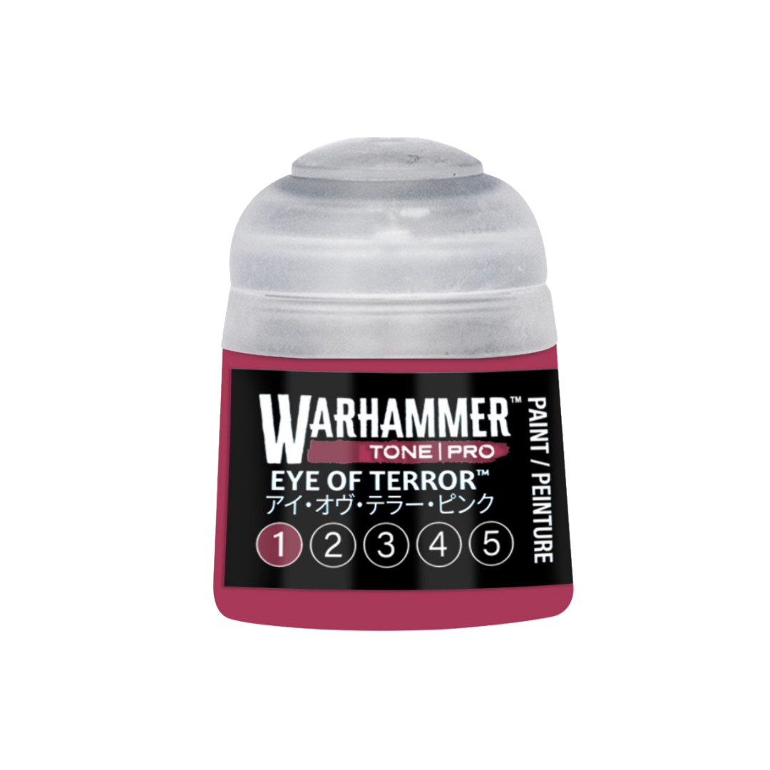 Warhammer Tone Pro Eye of Terror 12 ml miniature paints available in five coordinated tones from dark to light.