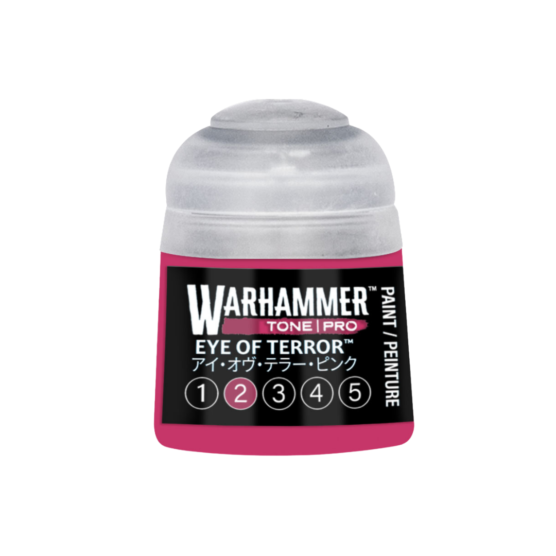 Warhammer Tone Pro Eye of Terror 12 ml miniature paints available in five coordinated tones from dark to light.