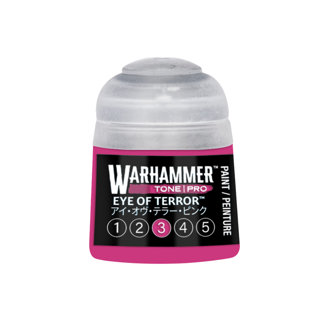 Warhammer Tone Pro Eye of Terror 12 ml miniature paints available in five coordinated tones from dark to light.