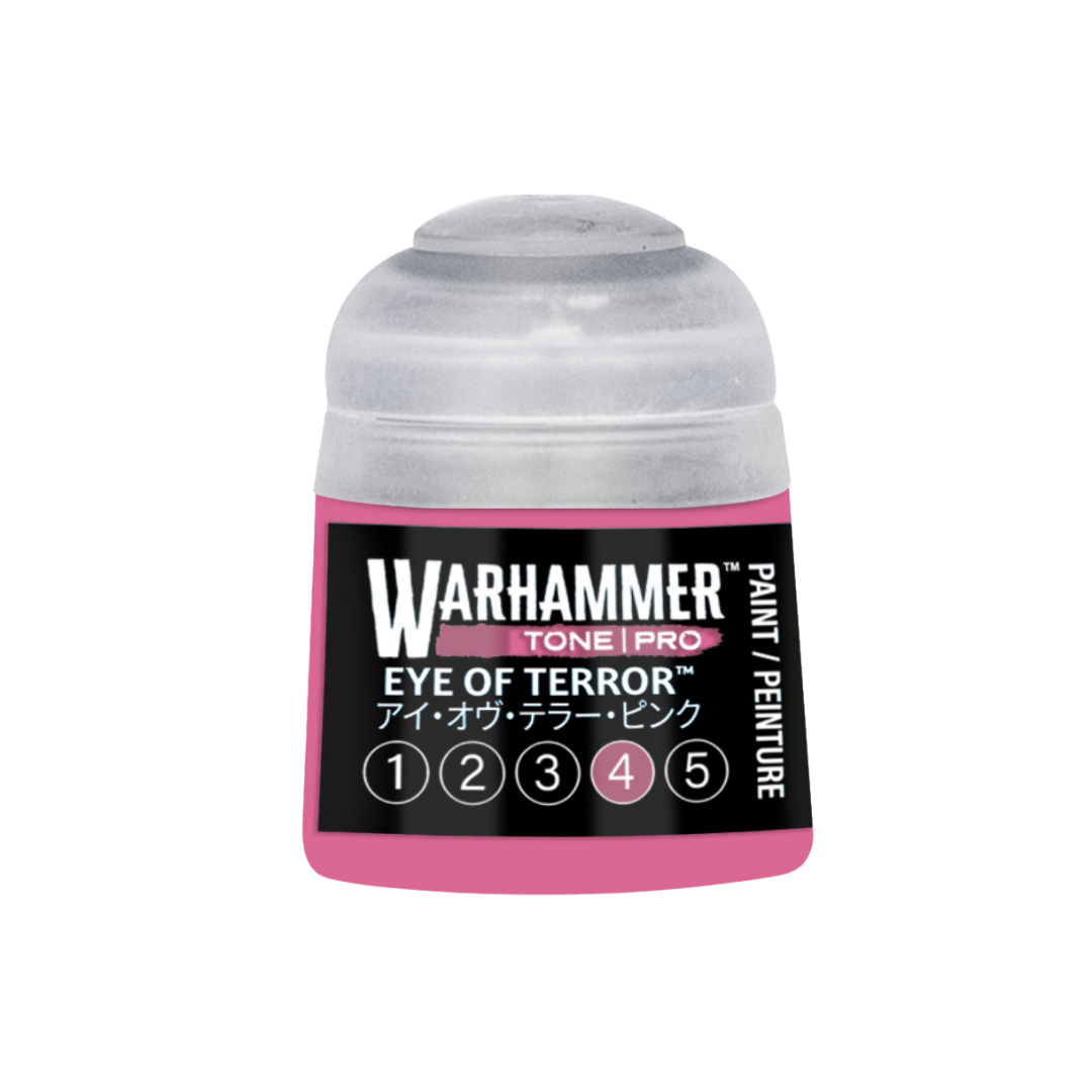 Warhammer Tone Pro Eye of Terror 12 ml miniature paints available in five coordinated tones from dark to light.