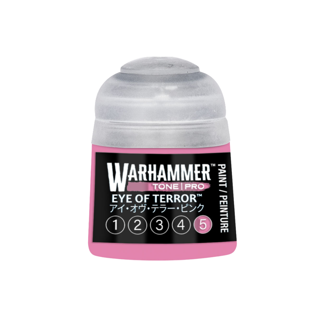 Warhammer Tone Pro Eye of Terror 12 ml miniature paints available in five coordinated tones from dark to light.