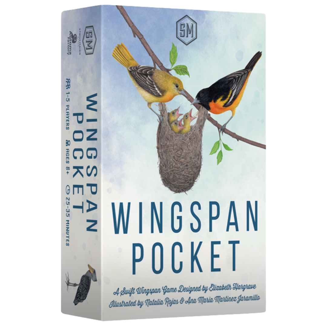 Wingspan Pocket standalone bird strategy card game with double sided cards and egg tokens