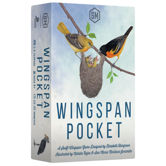 Wingspan Pocket standalone bird strategy card game with double sided cards and egg tokens