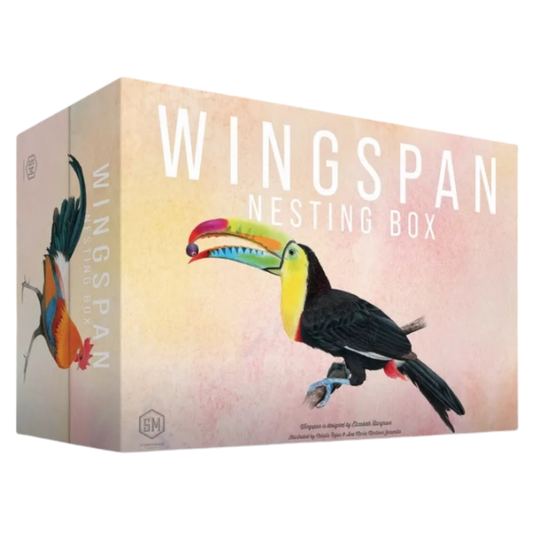 Wingspan Nesting Box premium storage solution for the board game and expansions, available for in-store purchase only.