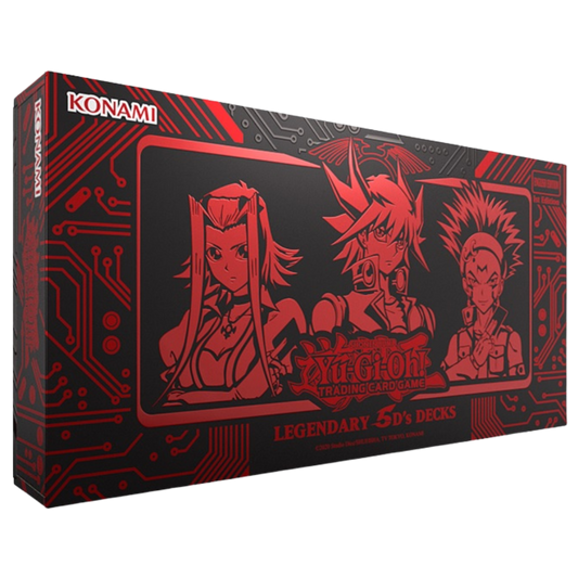 Yu-Gi-Oh! Legendary Decks 5D’s box set with three complete decks and chibi variant cards