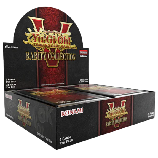 Yu-Gi-Oh Rarity Collection V Booster Box with all foil packs and exclusive variant art cards