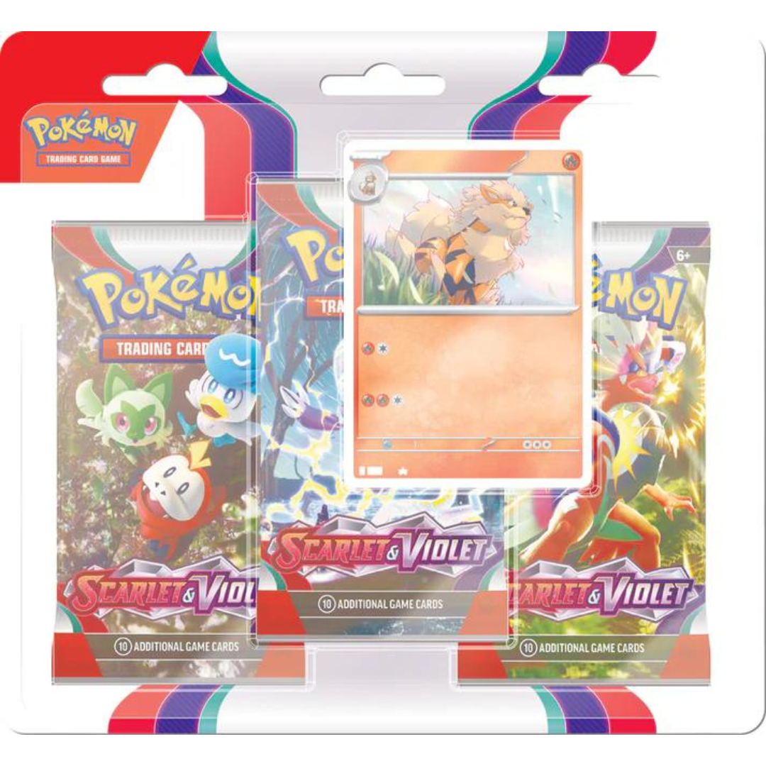 POKEMON - SCARLET & VIOLET - 3 PACK BLISTER