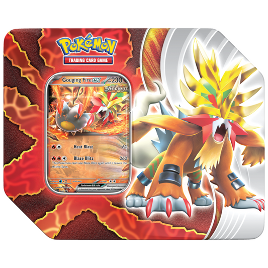 POKEMON - PARADOX DESTINIES TIN - GOUGING FIRE EX