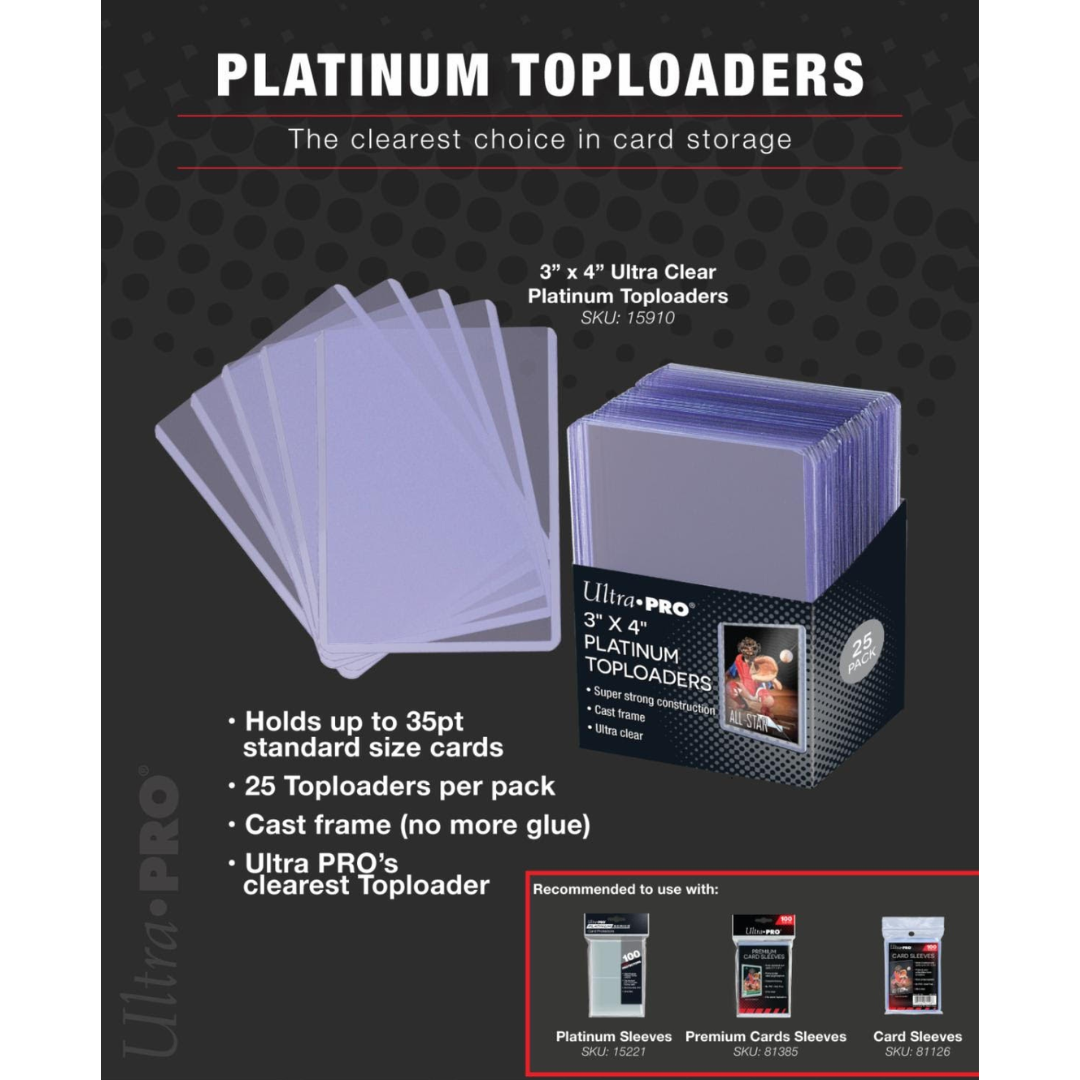 Ultra Pro - Top Loaders - Platinum - 3x4 - 25pk