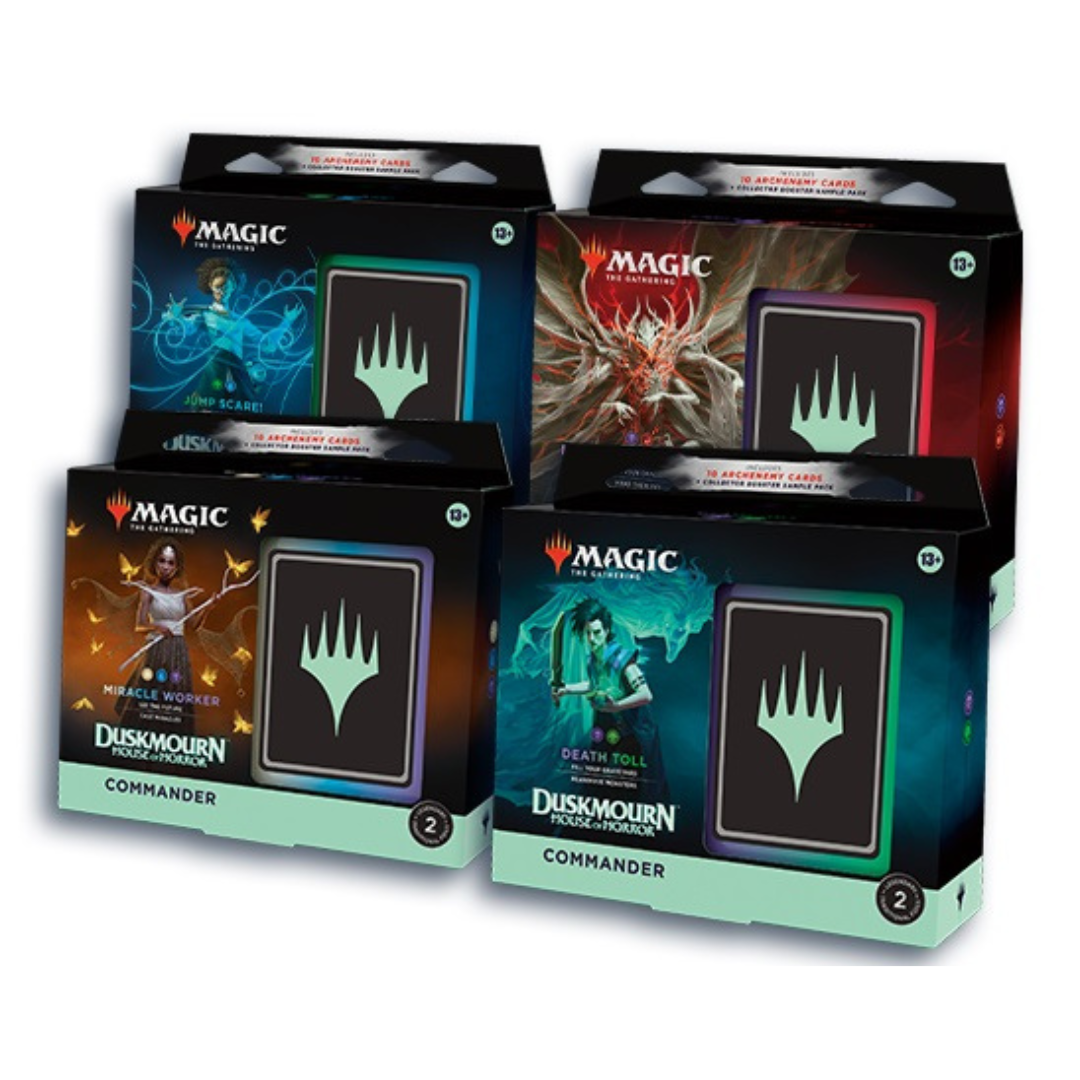 Magic: The Gathering Duskmourn House of Horror - Commander Deck - Set of 4