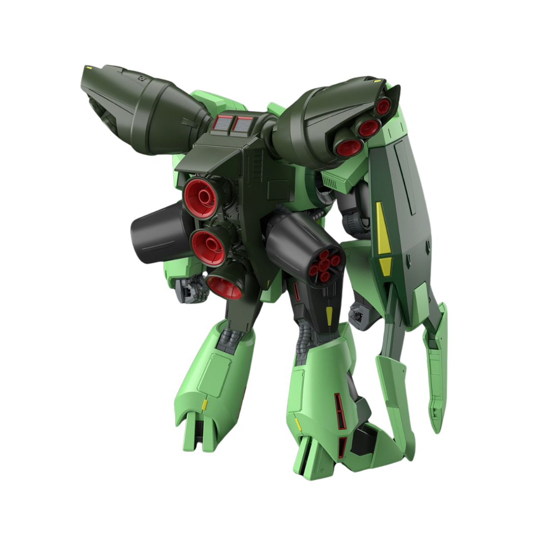 Bandai HG Bolinoak Sammahn model kit from Mobile Suit Zeta Gundam featuring its armored design, clawed arms, and powerful beam weaponry.