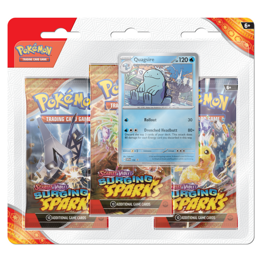 POKEMON - SURGING SPARKS - 3 PACK BLISTER (ASSORTED) (PRE-ORDER)