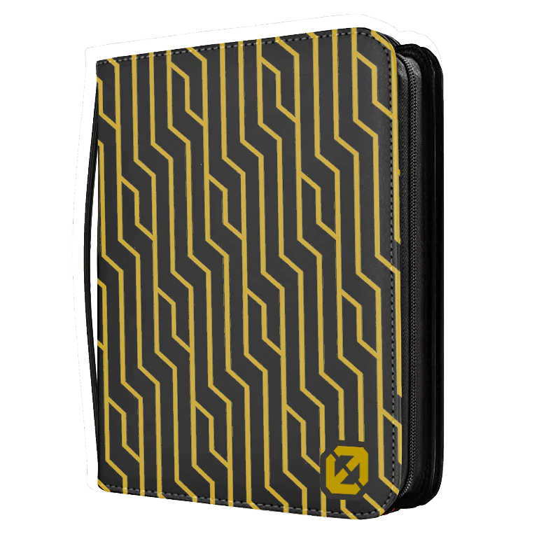 Evoretro - Top Loader Binder - 3x3 - Black/Yellow Printed