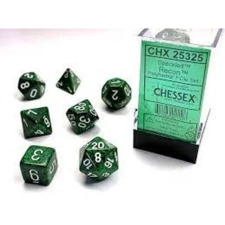 Chessex - 7PC - Speckled - Recon/White Numbers