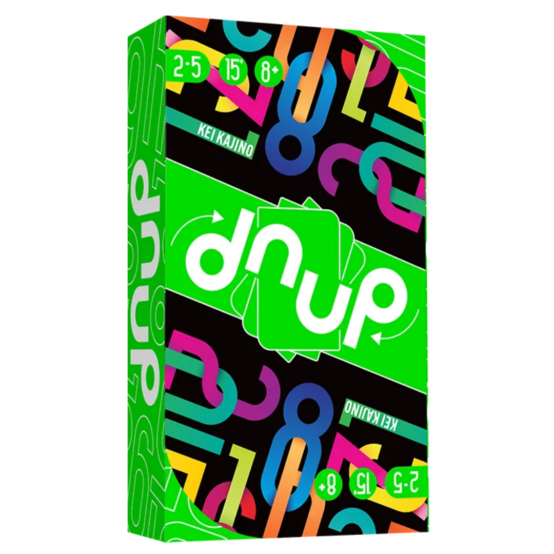 dnup card game with rotating card values set building and fast 2 to 5 player gameplay
