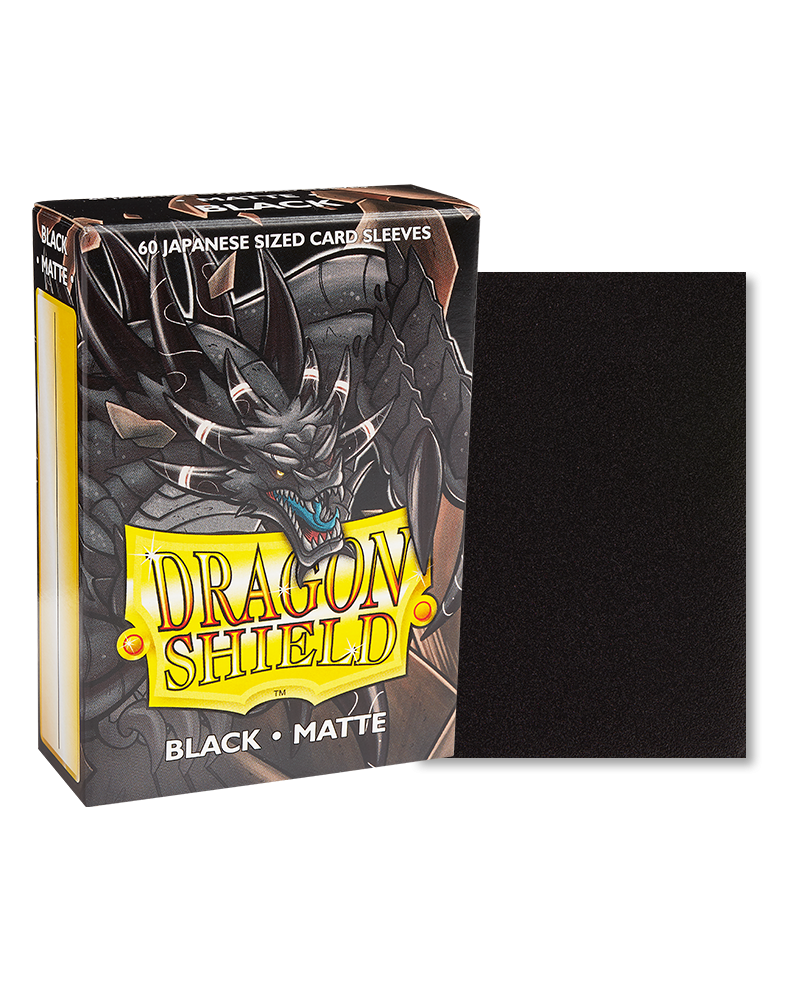 Dragon Shield - Sleeves -  Matte Black Japanese (60)