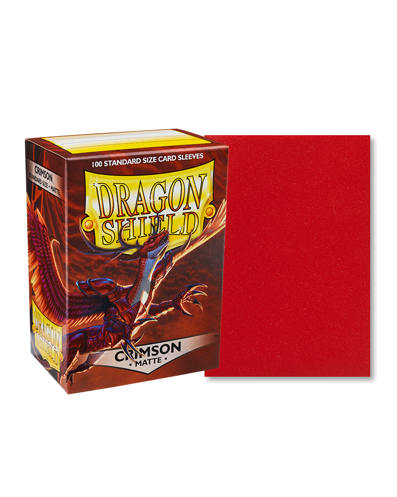 Dragon Shield - Sleeves -  Matte Crimson (100)