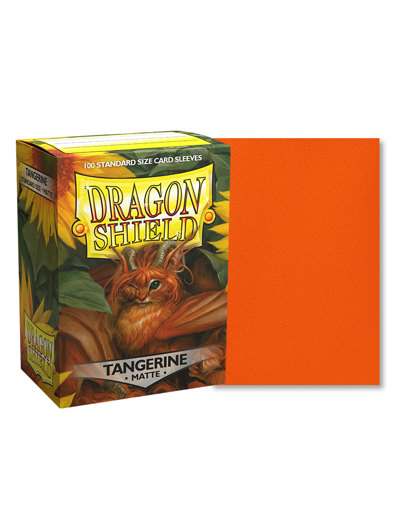 Dragon Shield - Sleeves -  Matte Tangerine (100)