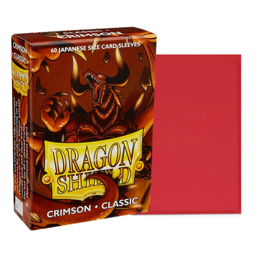dragon shield classic crimson japanese card sleeves and box