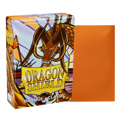 dragon shield classic orange japanese card sleeves and box