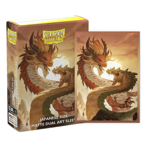 Dragon Shield - Sleeves - Matte Dual Wood Snake Japanese (60)