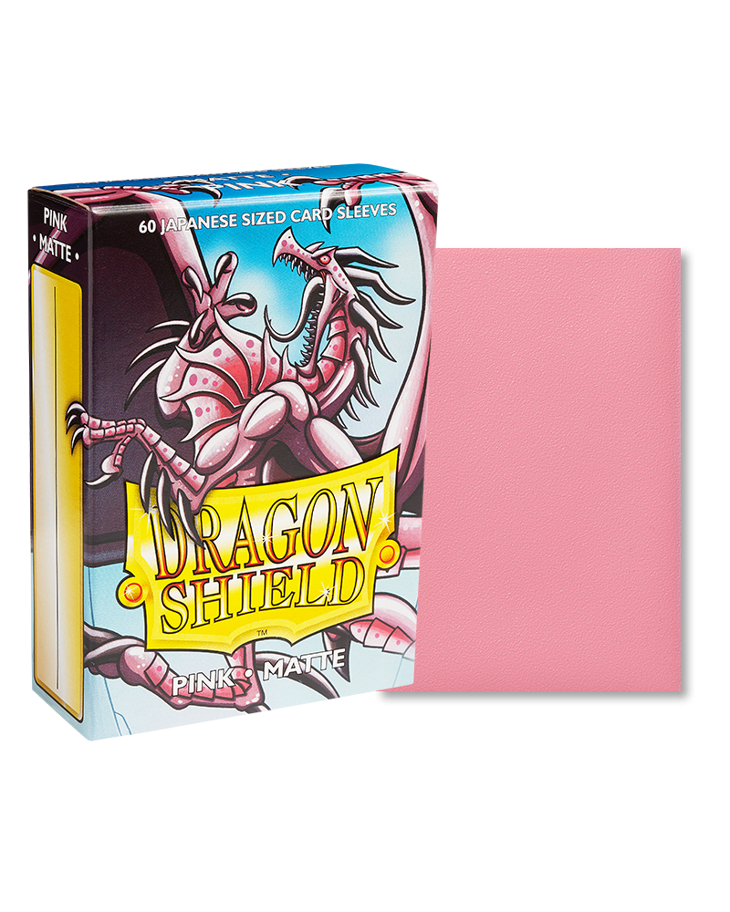 Dragon Shield - Sleeves -  Matte Pink Japanese (60)