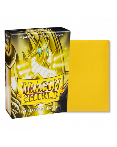 Dragon Shield - Sleeves - Matte Yellow Japanese (60)