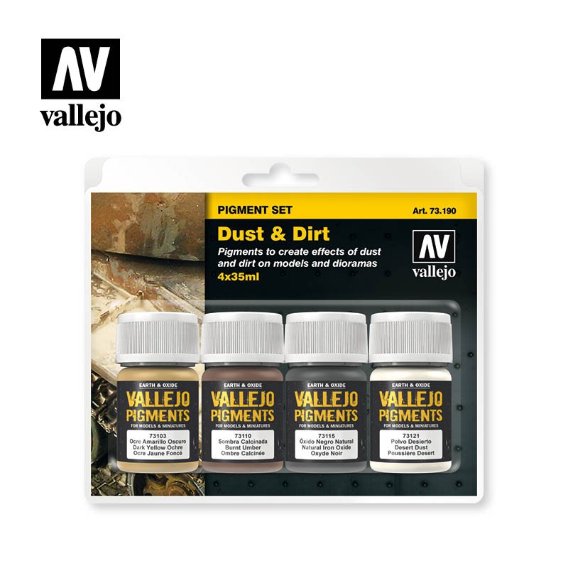 Vallejo - Pigment Set - Dust and Dirt - Set of 4