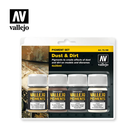 Vallejo - Pigment Set - Dust and Dirt - Set of 4