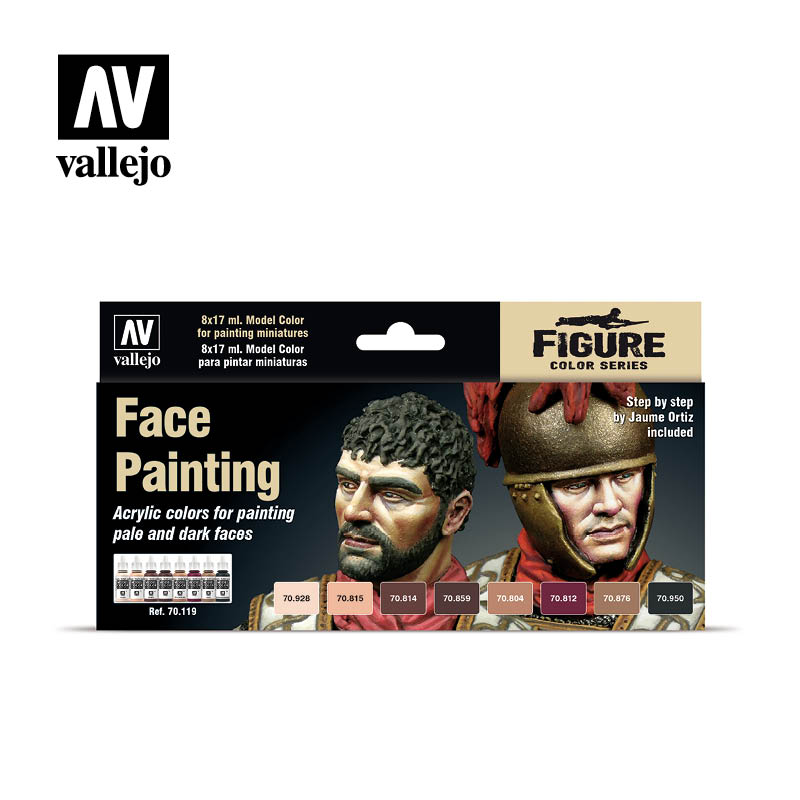 Vallejo - Model Color Figure Series- Face Painting Set - Set of 8