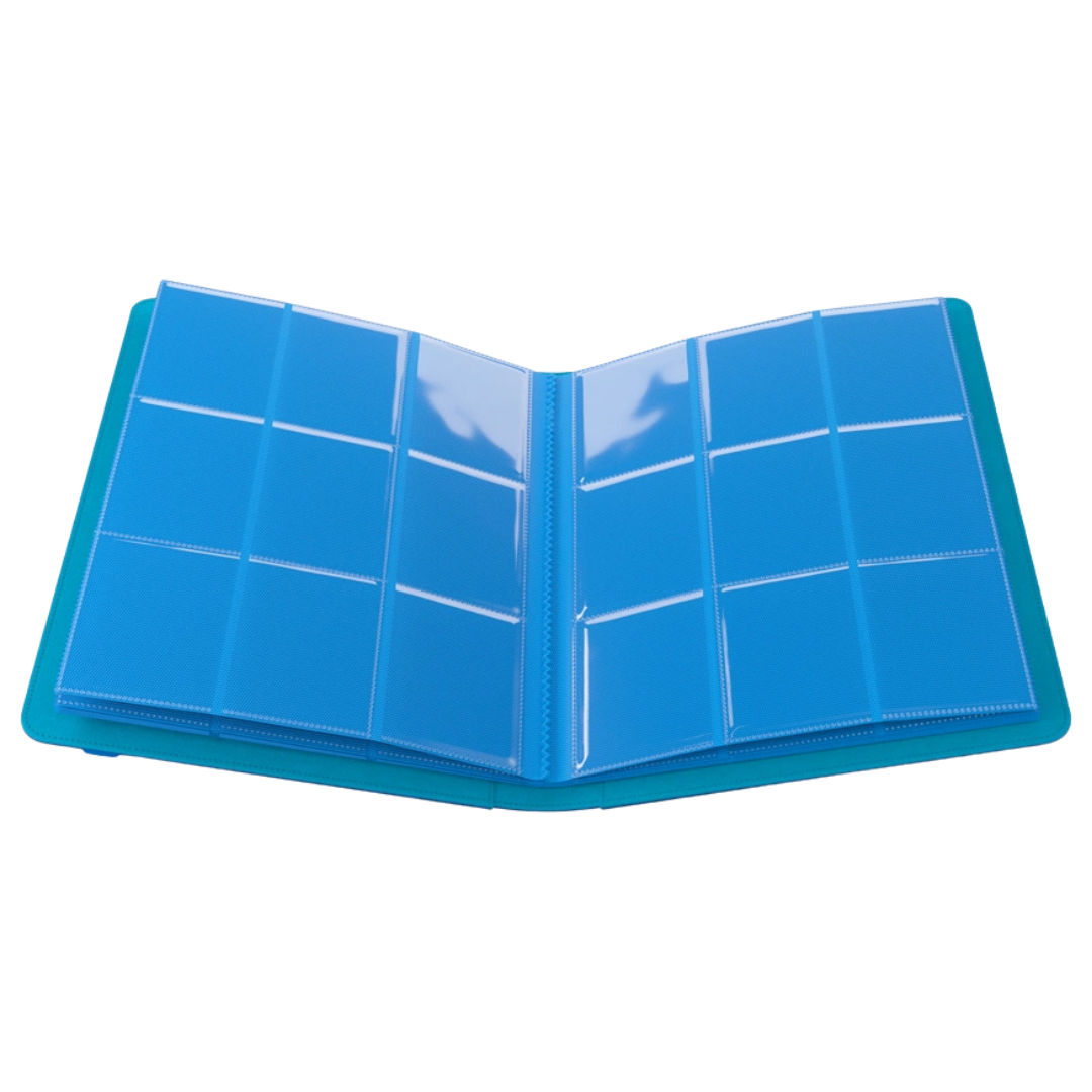 Gamegenic - Prime Album - 18 Pocket - Blue - Open interior
