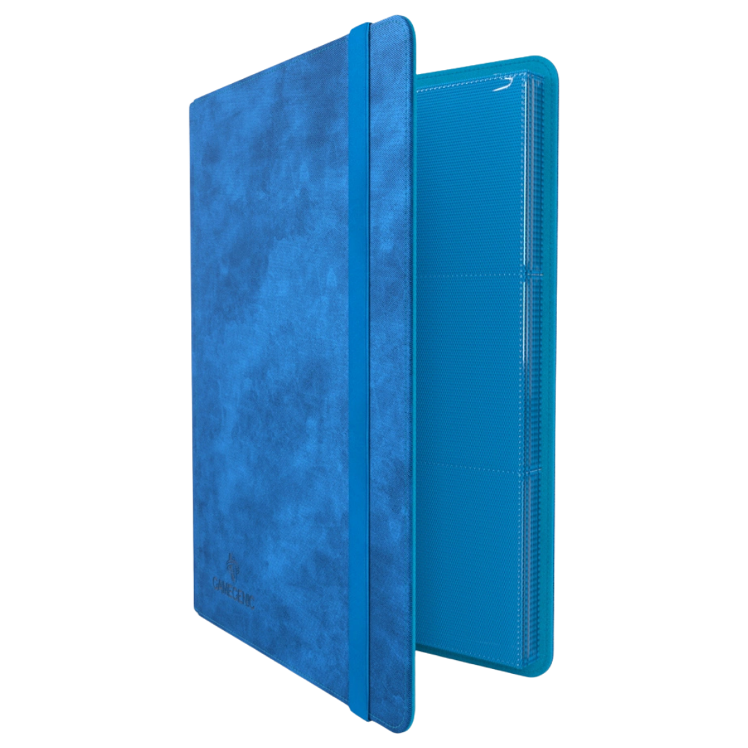 Gamegenic - Prime Album - 18 Pocket - Blue - Partly open side view