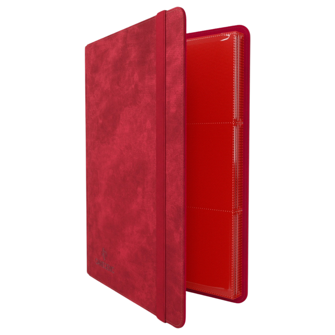 Gamegenic - Prime Album - 18 Pocket - Red - Partly open side view