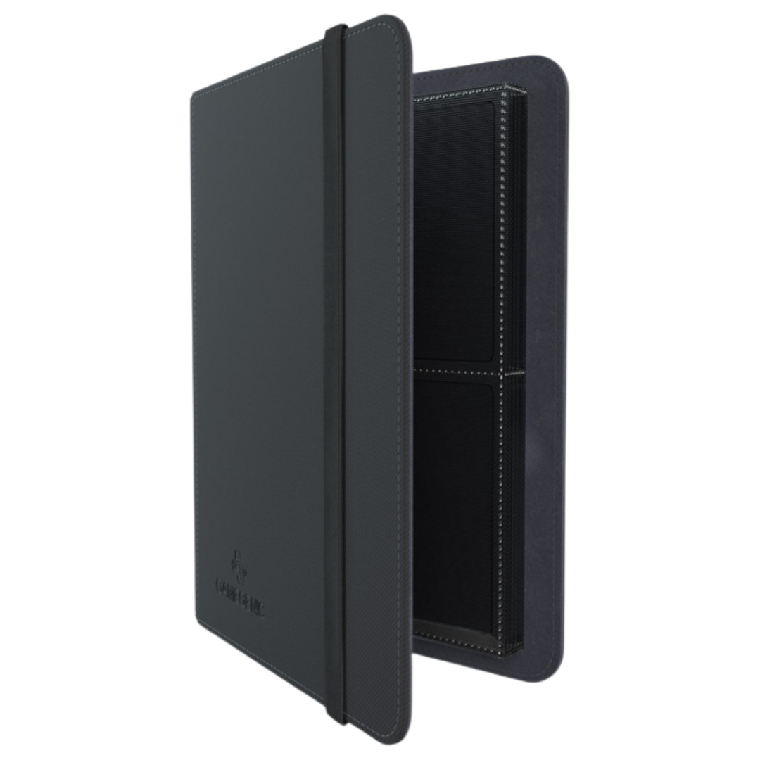 Gamegenic - Prime Album - 8 Pocket - Black - Partly open side view