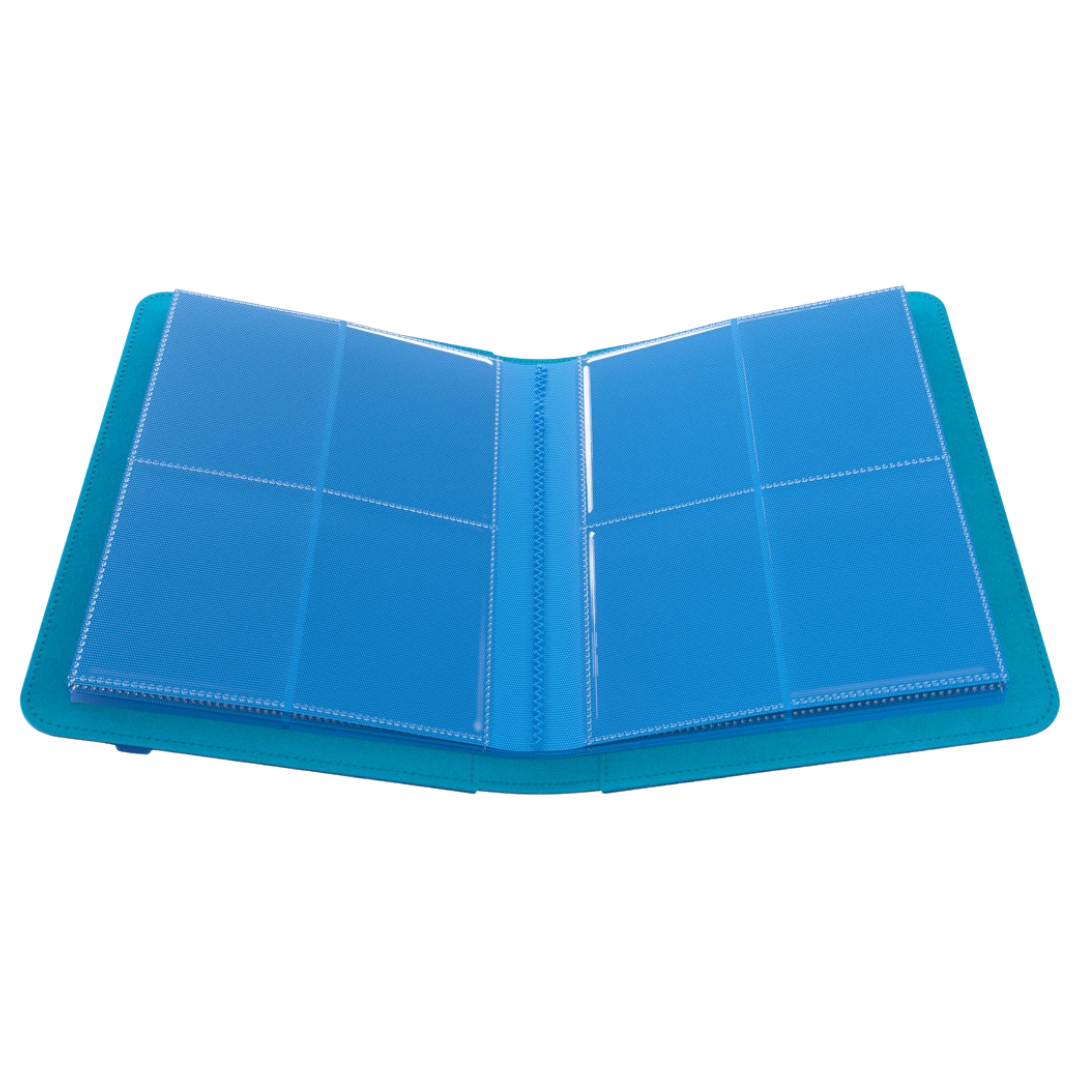 Gamegenic - Prime Album - 8 Pocket - Blue - Open interior