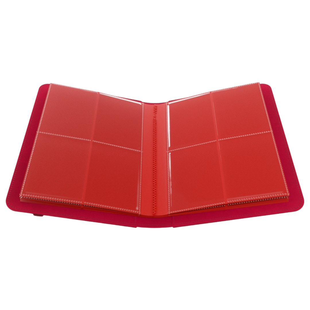 Gamegenic - Prime Album - 8 Pocket - Red - Open interior